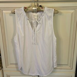 Cloth and Stone white sleeveless top.
